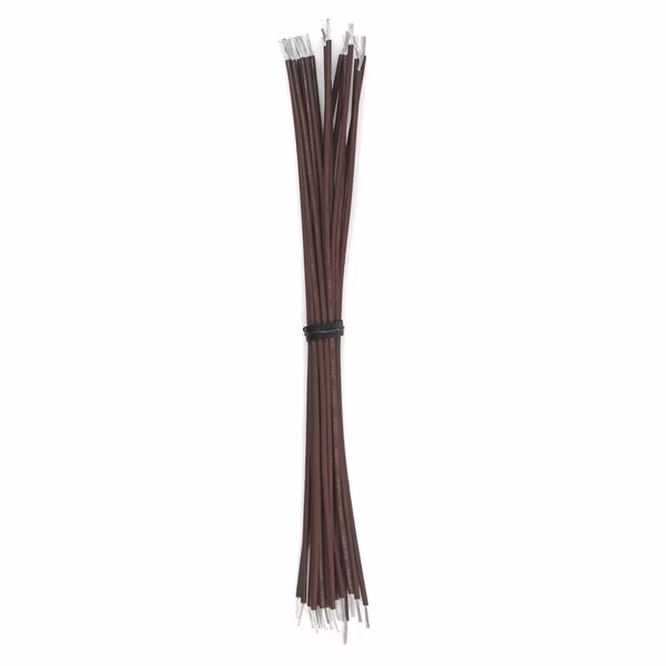 Wire Lead, 14 AWG, Stranded, Brown, 6 in, 25 PK